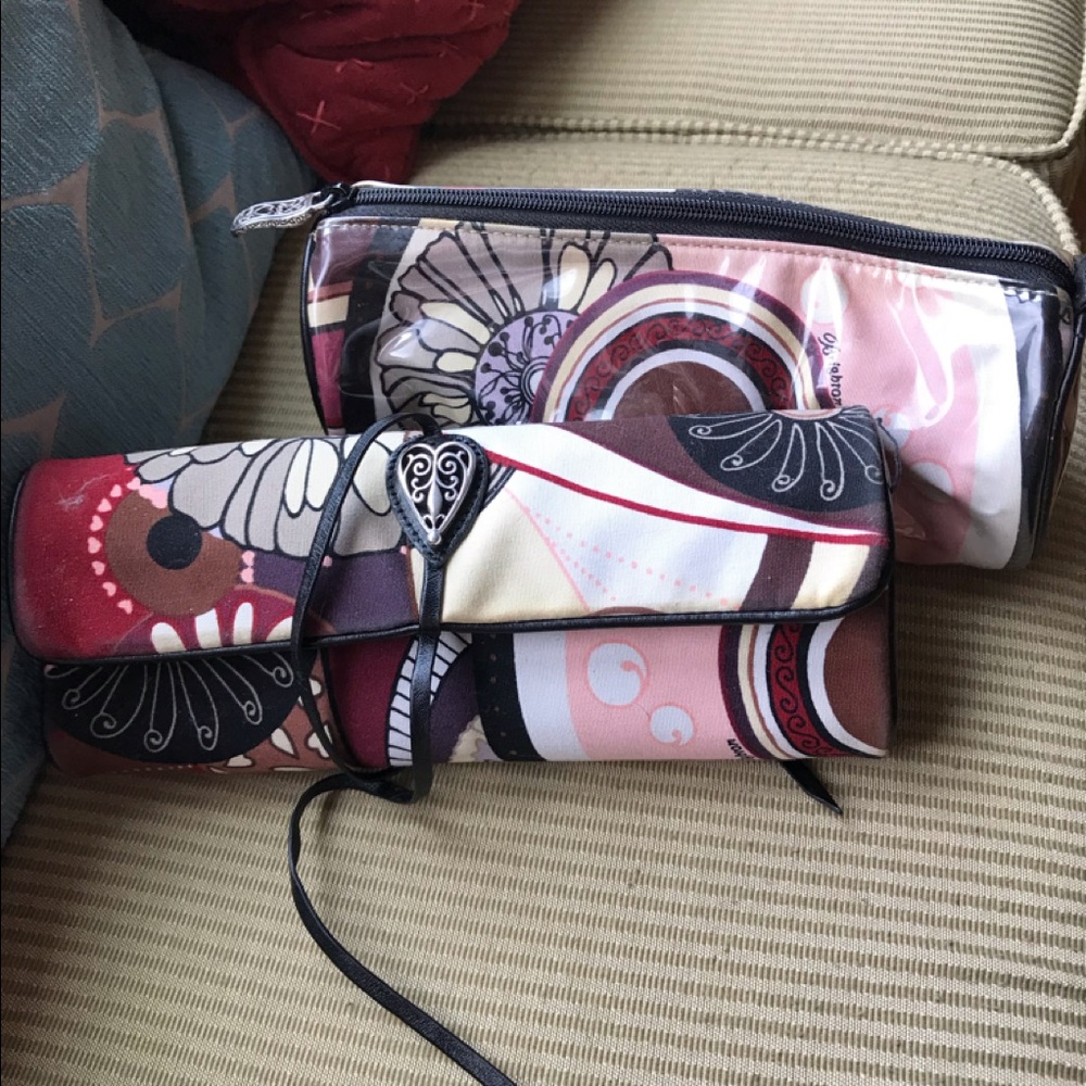 Brighton jewelry roll and make up bag